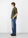 The SS Mugwasher Noragi Shirt from TDR comes in khaki at Couverture & The Garbstore
model side