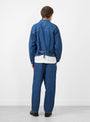 Single Pleat Nep Denim Jacket Rinse from TDR at Couverture & The Garbstore
back