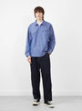 Coolmax Grande Zip Shirt Navy from TDR at Couverture & The Garbstore
model front 