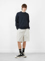 3D Seamless Cotton Crew Anthracite from TDR at Couverture & The Garbstore model front 