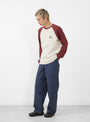 Field Pant in Olive Green from Stüssy at Couverture & The Garbstore 
model side 