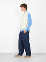 Kendrew Vest Ecru by TDR at Couverture & The Garbstore Model Side