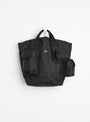 ALL 2Way Bucket Tote With Pouches Black by Porter Yoshida & Co. at Couverture & The Garbstore
Front View 