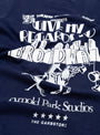Vintage Broadway T-Shirt Navy by Arnold Park Studios at Couverture and The Garbstore close up