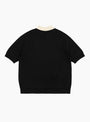 P-Knit Polo Black & White from Pawa Speed Sports at Couverture & The Garbstore
back 
