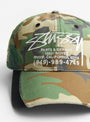 The LP Service Mesh Strapback Cap from Stüssy comes in Camo at couverture & The Garbstore
front 