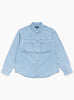 The Work Shirt from Stüssy comes in Light Denim at Couverture & The Garbstore
front 