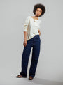 The Miner Rinse Wash Jeans Blue by THE GREAT. | Couverture & The Garbstore