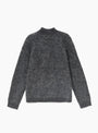 Essence Mohair Mixed Knit Top Dark Grey from Hiking Patrol at Couverture & The Garbstore back