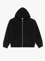 The Textured Zip Hooded Sweater from Stüssy comes in Black at Couverture & The Garbstore
front