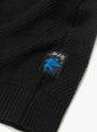 The Textured Zip Hooded Sweater from Stüssy comes in Black at Couverture & The Garbstore detail 