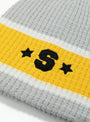 The Varsity S Stripe Skullcap from Stüssy comes in Grey at Couverture & The Garbstore
detail