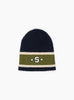 The Varsity S Stripe Skullcap from Stüssy comes in Navy at Couverture & The Garbstore
front 