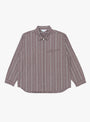 Mugwasher Grande Zip Shirt Chocolate from TDR at Couverture & The Garbstore
front 
