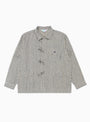 Linen Noragi Jacket Ecru Stripe from TDR at Couverture & The Garbstore 
front