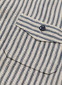 Linen Noragi Jacket Ecru Stripe