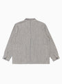 Linen Noragi Jacket Ecru Stripe