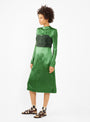 Crushed Satin Dress Light Green by TOGA PULLA | Couverture & The Garbstore