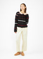 Yana Cardigan Black Stripe by AYNI | Couverture & The Garbstore