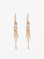 Moonstone & Diamond Long Dangling Earrings by Celine Daoust | Couverture & The Garbstore