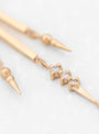 Moonstone & Diamond Long Dangling Earrings by Celine Daoust | Couverture & The Garbstore