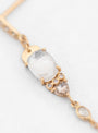 Moonstone & Diamonds Long Earrings Gold by Celine Daoust | Couverture & The Garbstore