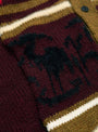 Wool Jacquard Knit Cardigan Dark Red by TOGA VIRILIS | Couverture & The Garbstore