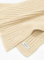 Cozy Chunky Rib Muffler Scarf Light Beige by ROTOTO | Couverture & The Garbstore