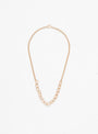 Wooded Beads Gold-Plated Necklace Brown At Couverture & The Garbstore By Helena Rohner Front Shot