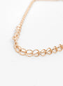Wooded Beads Gold-Plated Necklace Brown At Couverture & The Garbstore By Helena Rohner Close up Shot 1