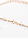 Wooded Beads Gold-Plated Necklace Brown At Couverture & The Garbstore By Helena Rohner Close up Shot 2
