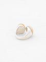 Open Pale Agate Silver Ring At Couverture & The Garbstore By Helena Rohner Rear profile