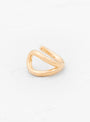 Small Link Gold-Plated Ear Cuff At Couverture & The Garbstore By Helena Rohner Front Shot