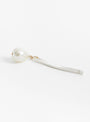 Drop Pearl Hair Pin Silver Beatriz Palacios