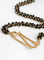 Bow Necklace Black Beatriz Palacios designer jewellery clasp Close up Shot 2
