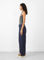 Post Pant Navy & Off White