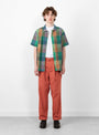 Manager Pants Brick At Couverture & The Garbstore By Garbstore Model Shot