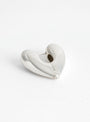 Small Heart Silver Hoop Earrings Annika Inez earrings