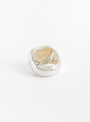 Large Pearl Heart Silver Ring At Couverture & The Garbstore By Annika Inez Rear Profile