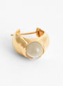 Rolling Stone Green Amethyst Gold Earrings Annika inez