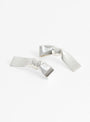Large Cravat Silver Earrings Annika Inez
