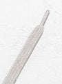 H.COOPER Shoelaces Oatmeal Grey At Couverture & The Garbstore By Vincent Shoelace Close up Shot