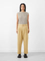 Keaton Trouser Sand At Couverture & The Garbstore By YMC Model Shot