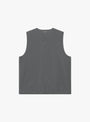 Myst Liner Vest Grey At Couverture & The Garbstore By forét Rear Profile