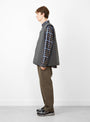 Myst Liner Vest Grey At Couverture & The Garbstore By forét Model Shot Side view