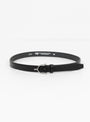 Spur Belt Black & Nickel