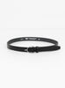 Spur Belt Black & Nickel