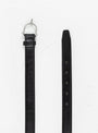 Spur Belt Black & Nickel
