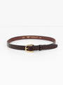 Repeated Stitch Belt Havana & Brass At Couverture & The Garbstore By Tory Leather Front Shot