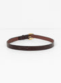 Repeated Stitch Belt Havana & Brass At Couverture & The Garbstore By Tory Leather Rear Profile